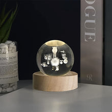 3D Crystal Ball lamps With Base (1 Pc / Mix Design)