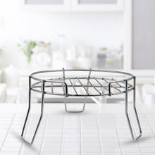 Pot stand with intricate design for indoor or outdoor use